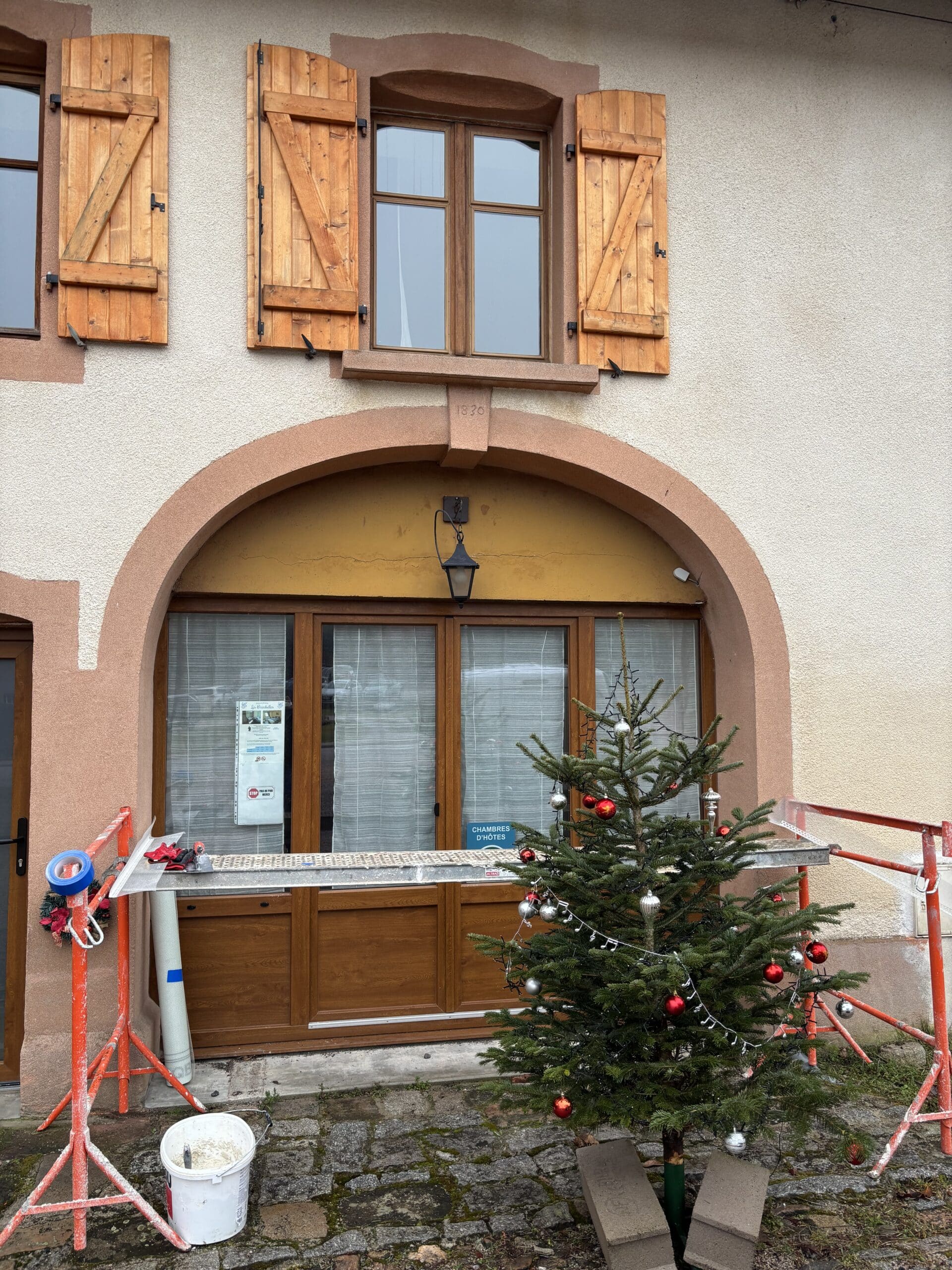 Voûte avant la rénovation.